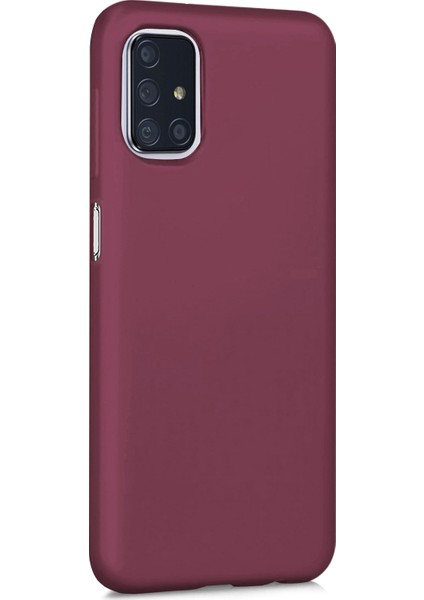 Matte Silicone Samsung Galaxy M31s Kılıf Mor