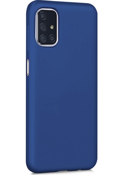 Matte Silicone Samsung Galaxy M31s Kılıf Lacivert