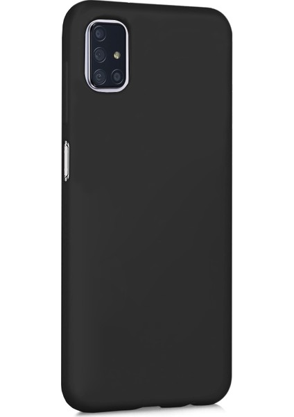 Matte Silicone Samsung Galaxy M51 Kılıf Siyah