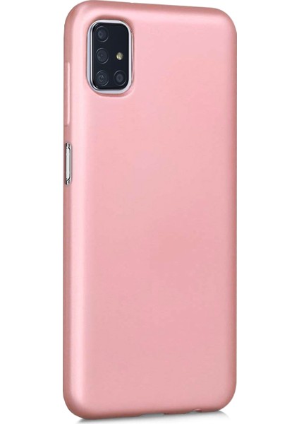 Matte Silicone Samsung Galaxy M51 Kılıf Rose Gold