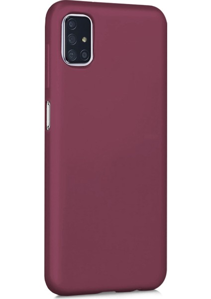 Matte Silicone Samsung Galaxy M51 Kılıf Mor
