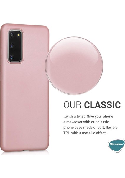 Matte Silicone Samsung Galaxy S20 FE Kılıf Gold