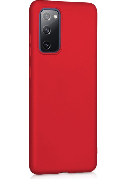 Matte Silicone Samsung Galaxy S20 FE Kılıf Kırmızı