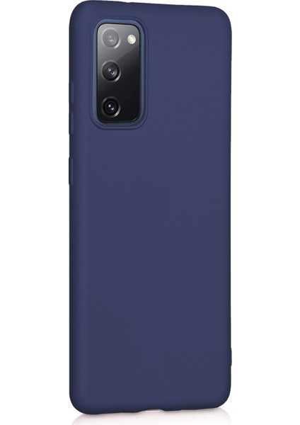 Matte Silicone Samsung Galaxy S20 FE Kılıf Lacivert