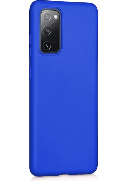 Matte Silicone Samsung Galaxy S20 FE Kılıf Mavi