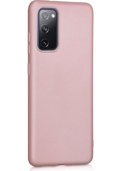 Matte Silicone Samsung Galaxy S20 FE Kılıf Rose Gold