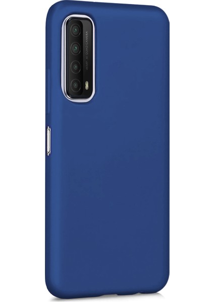 Matte Silicone Huawei P Smart 2021 Kılıf Lacivert