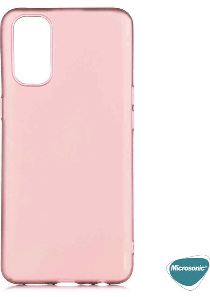 Matte Silicone Oppo Reno 4 Kılıf Rose Gold