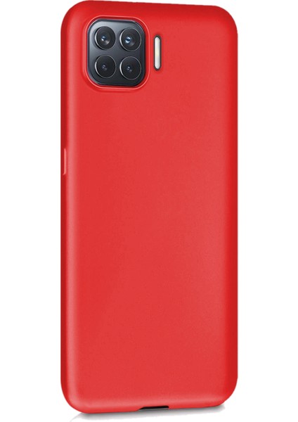 Matte Silicone Oppo Reno 4 Lite Kılıf Kırmızı