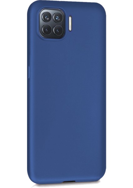 Matte Silicone Oppo Reno 4 Lite Kılıf Lacivert