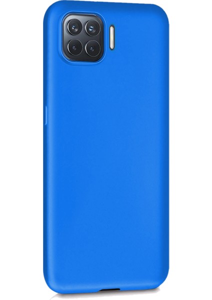 Matte Silicone Oppo Reno 4 Lite Kılıf Mavi