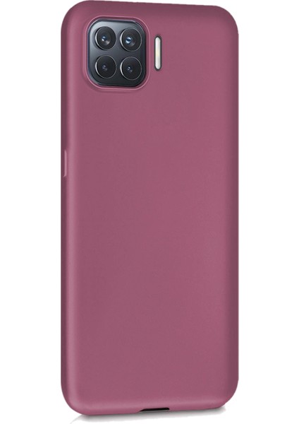 Matte Silicone Oppo Reno 4 Lite Kılıf Mor