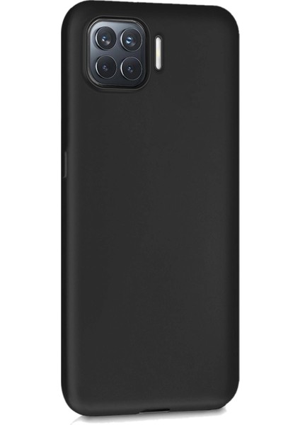 Matte Silicone Oppo Reno 4 Lite Kılıf Siyah