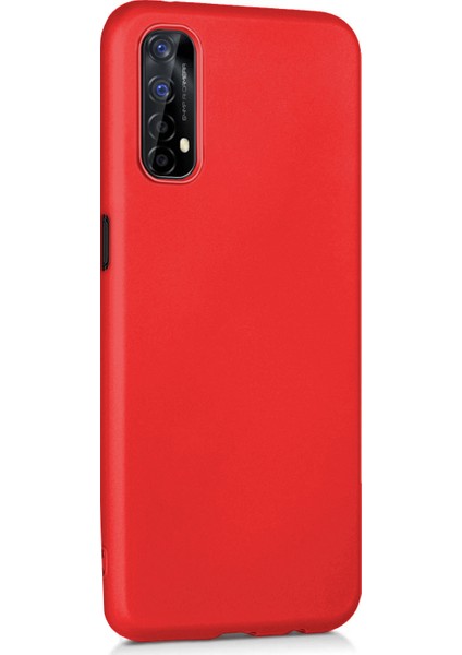 Matte Silicone Realme 7 Kılıf Kırmızı fiyatları