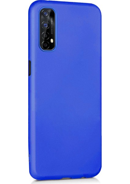 Matte Silicone Realme 7 Kılıf Mavi fiyatları