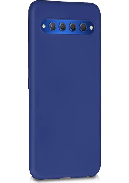 Matte Silicone TCL 10 Plus Kılıf Lacivert