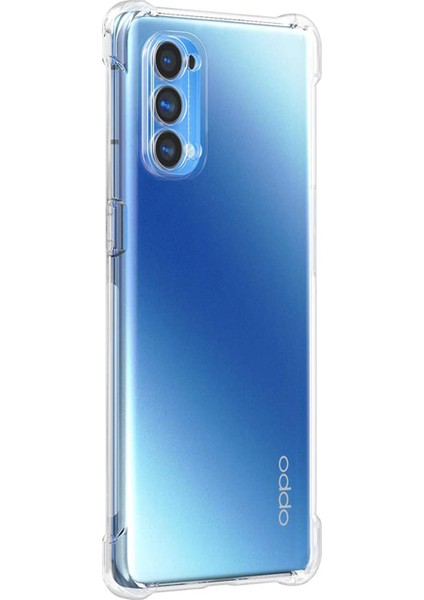 Oppo Reno 4 Kılıf Shock Absorbing Şeffaf