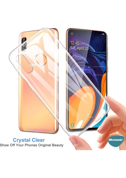 Samsung Galaxy A60 Kılıf Transparent Soft Beyaz