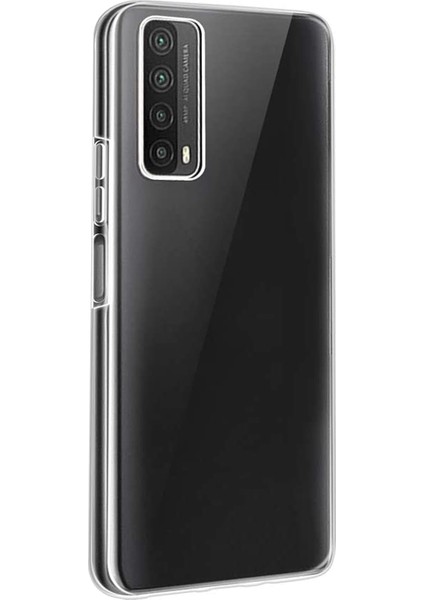 Huawei P Smart 2021 Kılıf Transparent Soft Beyaz