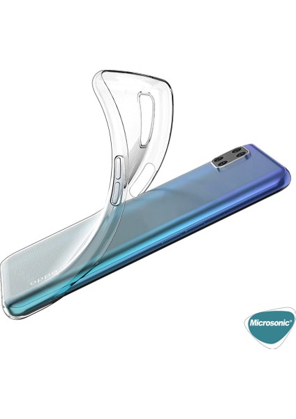 Oppo Reno 4 Lite Kılıf Transparent Soft Beyaz