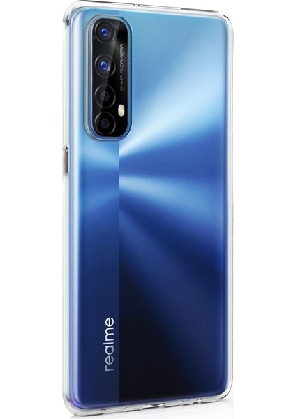 Realme 7 Kılıf Transparent Soft Beyaz fiyatları