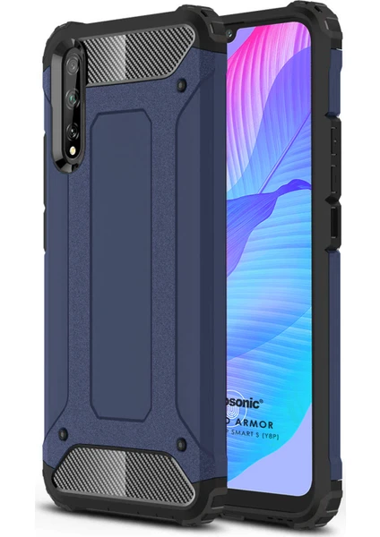 Huawei P Smart S Kılıf Rugged Armor Lacivert