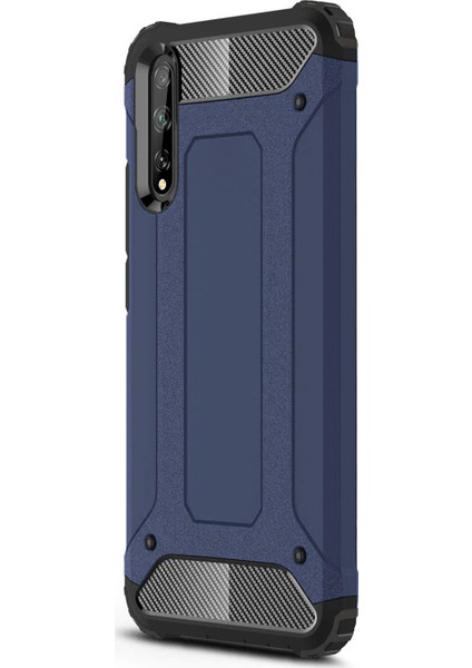 Huawei P Smart S Kılıf Rugged Armor Lacivert