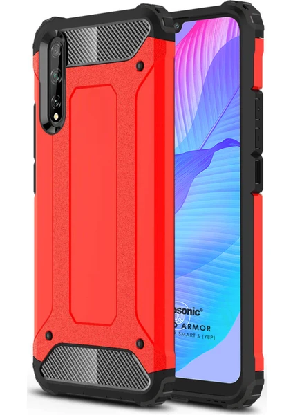 Huawei P Smart S Kılıf Rugged Armor Kırmızı