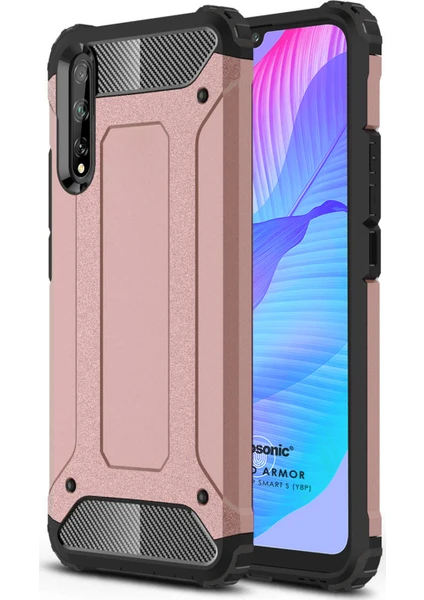 Huawei Y8P Kılıf Rugged Armor Rose Gold