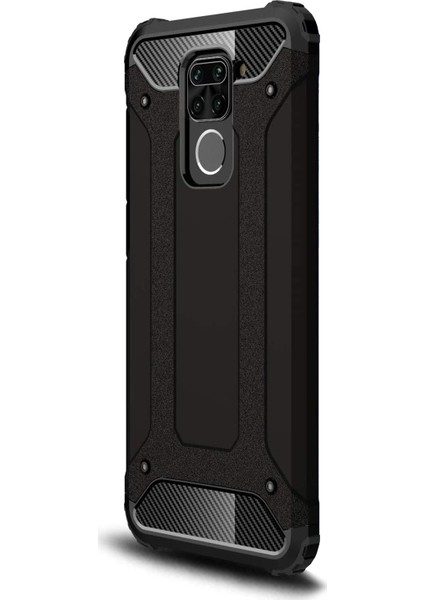 Xiaomi Redmi Note 9 Kılıf Rugged Armor Siyah