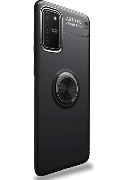 Samsung Galaxy A91 Kılıf Kickstand Ring Holder Siyah fiyatları