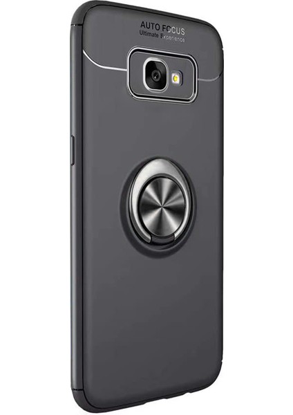 Samsung Galaxy J4 Core Kılıf Kickstand Ring Holder Siyah