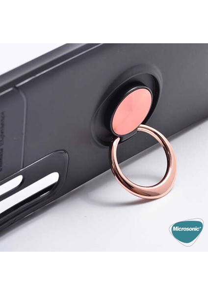 Huawei P30 Pro Kılıf Kickstand Ring Holder Lacivert