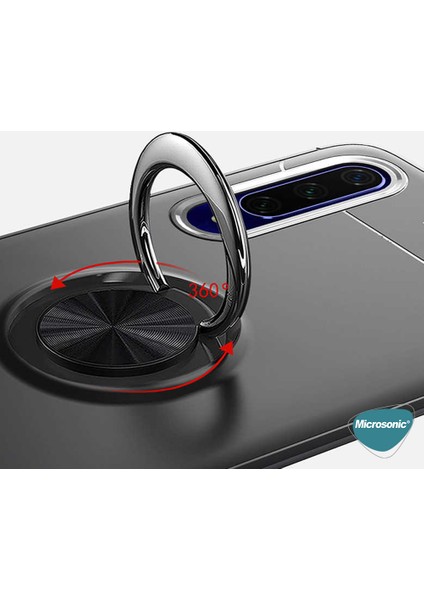 Huawei P Smart Pro Kılıf Kickstand Ring Holder Lacivert