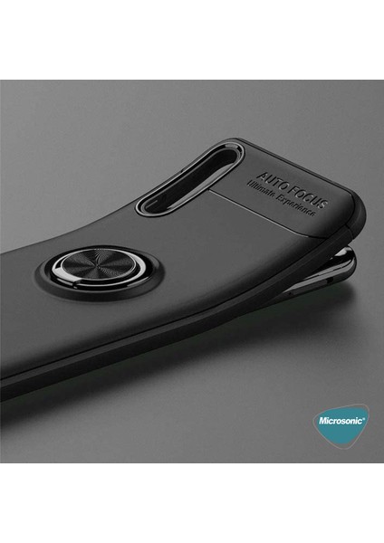 Huawei Y8P Kılıf Kickstand Ring Holder Kırmızı