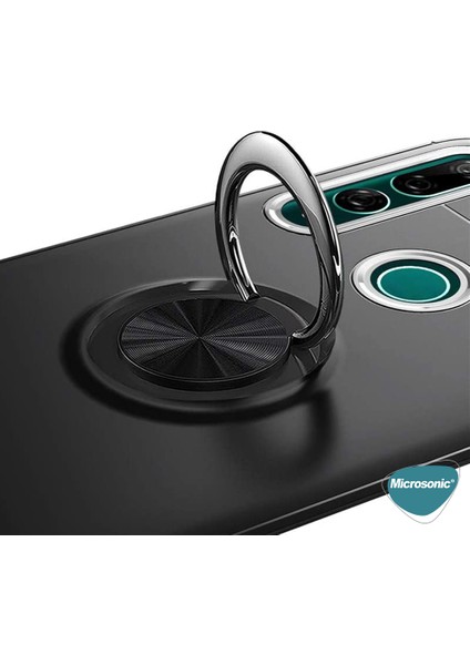 Huawei Y9 Prime 2019 Kılıf Kickstand Ring Holder Kırmızı