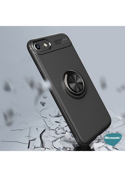 Apple iPhone 8 Kılıf Kickstand Ring Holder Kırmızı fırsatları
