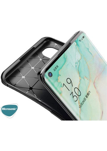 Oppo Reno 3 Pro Kılıf Kickstand Ring Holder Siyah