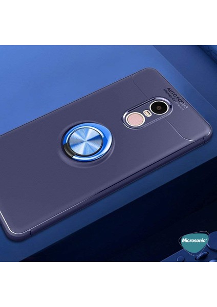 Xiaomi Redmi Note 4X Kılıf Kickstand Ring Holder Siyah