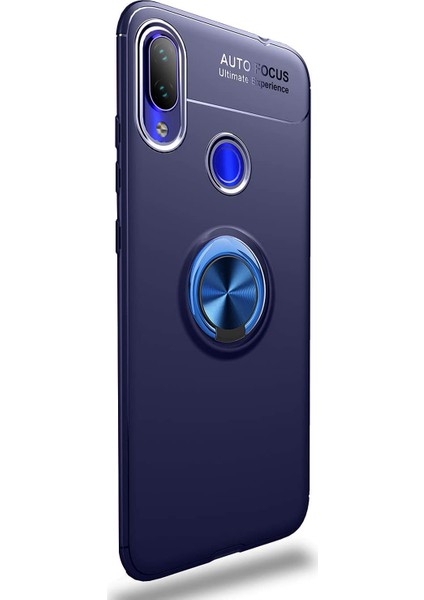 Xiaomi Redmi Note 7 Pro Kılıf Kickstand Ring Holder Lacivert fiyatları