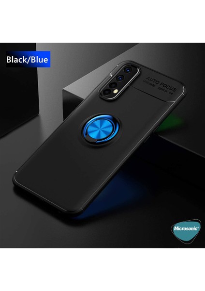 Realme 7 Kılıf Kickstand Ring Holder Siyah fırsatları
