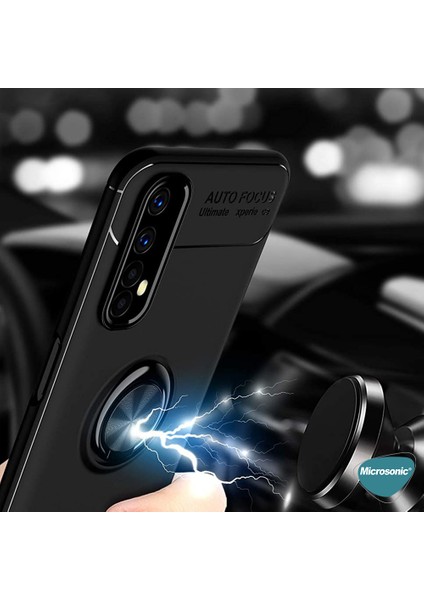 Realme 7 Kılıf Kickstand Ring Holder Siyah indirimleri