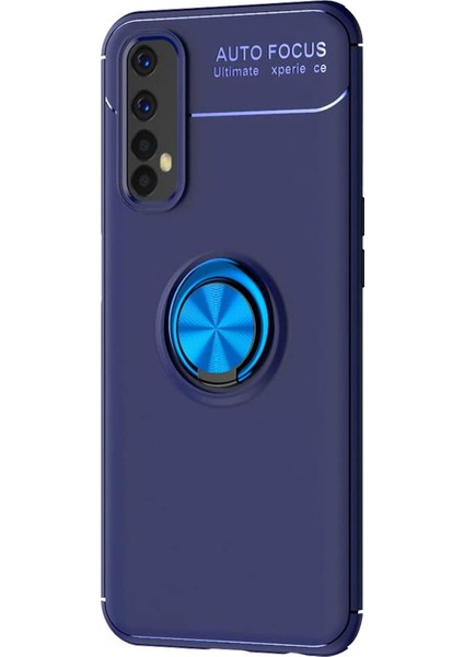 Realme 7 Kılıf Kickstand Ring Holder Lacivert fiyatları
