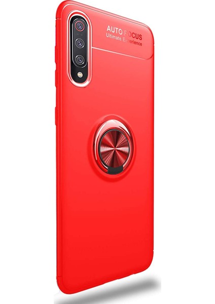 Xiaomi Mi 9 SE Kılıf Kickstand Ring Holder Kırmızı