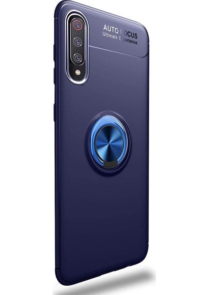 Xiaomi Mi 9 SE Kılıf Kickstand Ring Holder Lacivert