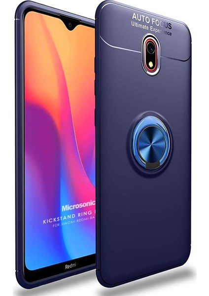 Xiaomi Redmi 8A Kılıf Kickstand Ring Holder Lacivert