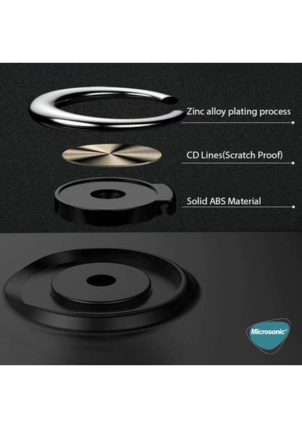 Xiaomi Redmi 9 Kılıf Kickstand Ring Holder Lacivert