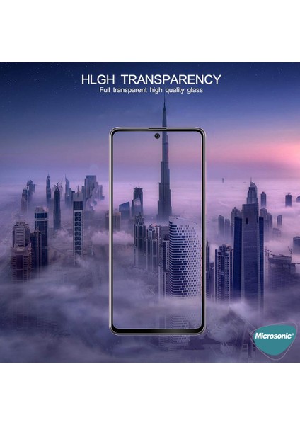 Samsung Galaxy M51 Tam Kaplayan Temperli Cam Ekran Koruyucu Siyah
