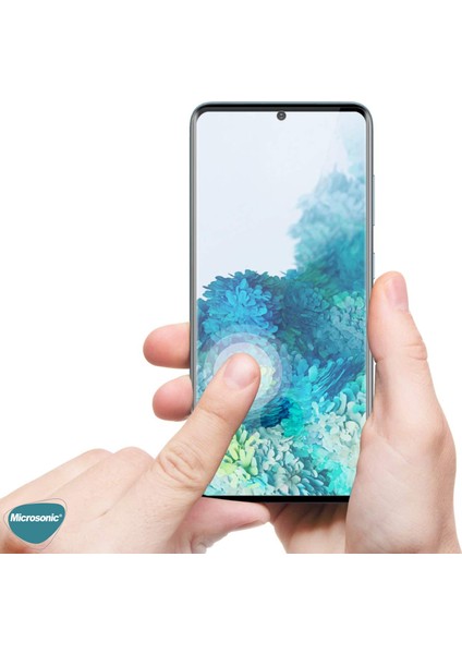 Samsung Galaxy S20 FE Tam Kaplayan Temperli Cam Ekran Koruyucu Siyah