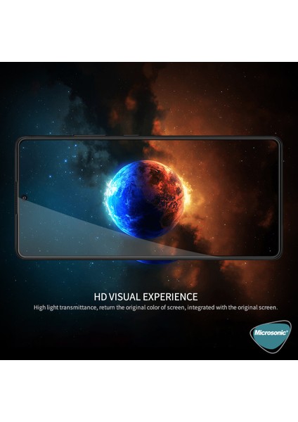 Huawei P Smart 2021 Tam Kaplayan Temperli Cam Ekran Koruyucu Siyah